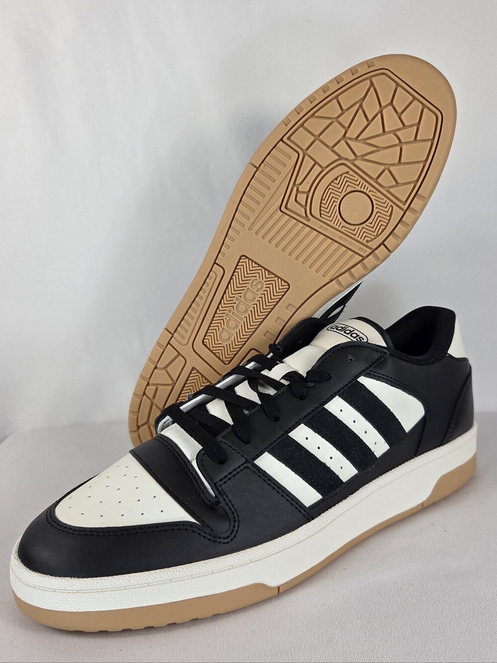 Adidas Break Start Panda Mens Sz 13 Low Top Shoes IH7963 Black White Gum Bottom